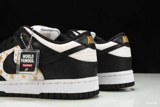  Black DH3228-102 Supreme Stars SB Low Dunk Nike 1213